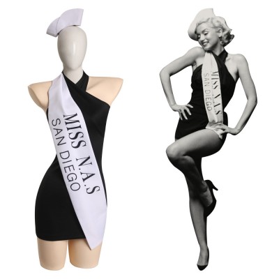 Blonde Marilyn Monroe Outfits Karneval Kleid Cosplay Kostüm Carnival Halloween