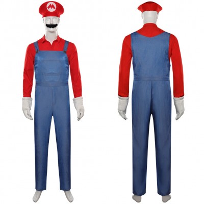 The Super Mario Bros. Movie Mario Cosplay Karneval Kostüm Halloween